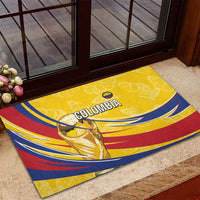 Colombia Football Rubber Doormat WC2026 Butterflies Inspired