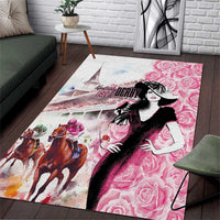 Kentucky Horse Racing Area Rug Derby Day - Pink Out Party