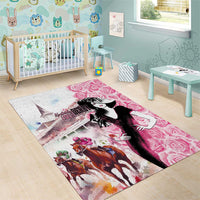 Kentucky Horse Racing Area Rug Derby Day - Pink Out Party
