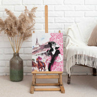 Kentucky Horse Racing Canvas Wall Art Derby Day - Pink Out Party