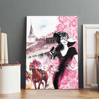 Kentucky Horse Racing Canvas Wall Art Derby Day - Pink Out Party