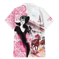 Kentucky Horse Racing Family Matching Mermaid Dress and Hawaiian Shirt Derby Day - Pink Out Party