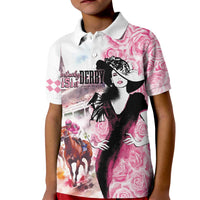 Kentucky Horse Racing Kid Polo Shirt Derby Day - Pink Out Party