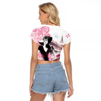 Kentucky Horse Racing Raglan Cropped T Shirt Derby Day - Pink Out Party