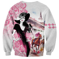 Kentucky Horse Racing Sweatshirt Derby Day - Pink Out Party