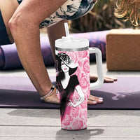 Kentucky Horse Racing Tumbler With Handle Derby Day - Pink Out Party