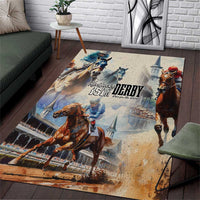 Kentucky Horse Racing Area Rug For The Roses
