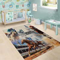 Kentucky Horse Racing Area Rug For The Roses