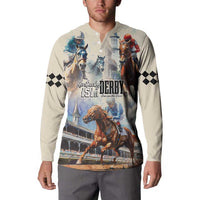 Kentucky Horse Racing Button Sweatshirt For The Roses