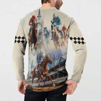Kentucky Horse Racing Button Sweatshirt For The Roses