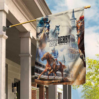 Kentucky Horse Racing Garden Flag For The Roses