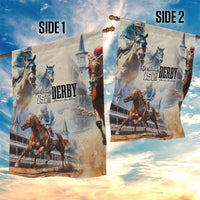 Kentucky Horse Racing Garden Flag For The Roses