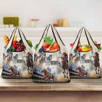 Kentucky Horse Racing Grocery Bag For The Roses