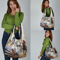Kentucky Horse Racing Grocery Bag For The Roses