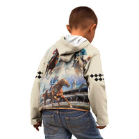 Kentucky Horse Racing Kid Hoodie For The Roses