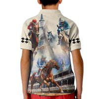 Kentucky Horse Racing Kid Polo Shirt For The Roses