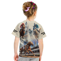 Kentucky Horse Racing Kid T Shirt For The Roses