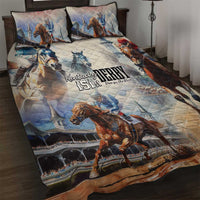 Kentucky Horse Racing Quilt Bed Set For The Roses