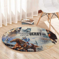Kentucky Horse Racing Round Carpet For The Roses
