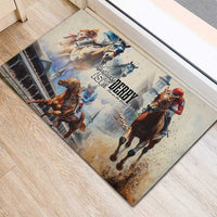 Kentucky Horse Racing Rubber Doormat For The Roses