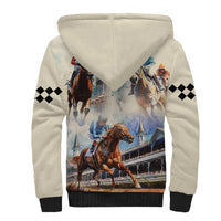 Kentucky Horse Racing Sherpa Hoodie For The Roses