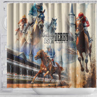 Kentucky Horse Racing Shower Curtain For The Roses