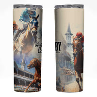 Kentucky Horse Racing Skinny Tumbler For The Roses