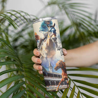 Kentucky Horse Racing Skinny Tumbler For The Roses