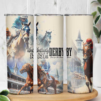 Kentucky Horse Racing Skinny Tumbler For The Roses