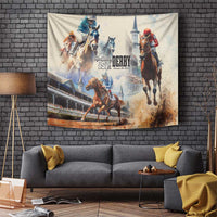 Kentucky Horse Racing Tapestry For The Roses