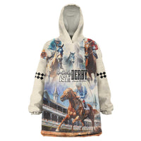 Kentucky Horse Racing Wearable Blanket Hoodie For The Roses