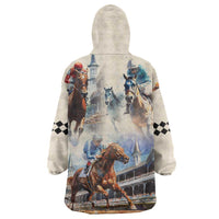 Kentucky Horse Racing Wearable Blanket Hoodie For The Roses