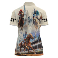 Kentucky Horse Racing Women Polo Shirt For The Roses