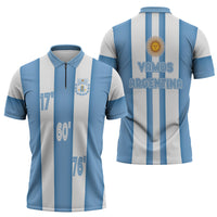 Argentina WC26 Hattrick - Making New History Zipper Polo Shirt