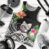 personalised-polynesian-men-tank-top-with-yorkshire-terrier-floral-style