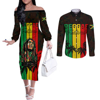 personalised-jamaica-couples-matching-off-the-shoulder-long-sleeve-dress-and-long-sleeve-button-shirts-reggae-festival-bob-marley-abstract-portrait