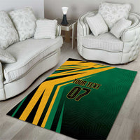 Jamaica Tropical Palm Personalized Area Rug - Wonder Print Shop