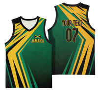 Jamaica Tropical Palm Personalized Basketball Jersey - Wonder Print Shop