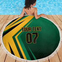 Jamaica Tropical Palm Personalized Beach Blanket - Wonder Print Shop