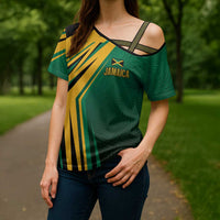 Jamaica Tropical Palm Personalized Cross Shoulder Shirt - Wonder Print Shop