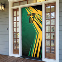 Jamaica Tropical Palm Personalized Door Cover - Wonder Print Shop