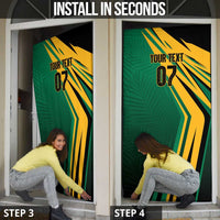 Jamaica Tropical Palm Personalized Door Cover - Wonder Print Shop