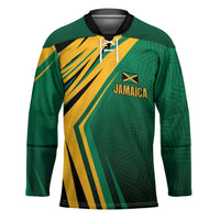 Jamaica Tropical Palm Personalized Hockey Jersey - Wonder Print Shop