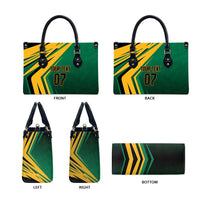 Jamaica Tropical Palm Personalized Leather Bag - Wonder Print Shop
