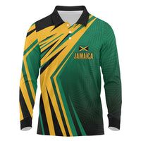 Jamaica Tropical Palm Personalized Long Sleeve Polo Shirt - Wonder Print Shop