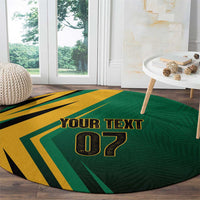 Jamaica Tropical Palm Personalized Round Carpet - Wonder Print Shop