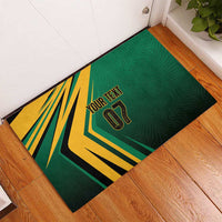 Jamaica Tropical Palm Personalized Rubber Doormat - Wonder Print Shop