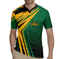 Jamaica Tropical Palm Personalized Rugby Jersey - Wonder Print Shop