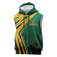 Jamaica Tropical Palm Personalized Sleeveless Zip Hoodie - Wonder Print Shop