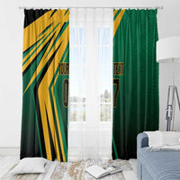 Jamaica Tropical Palm Personalized Window Curtain - Wonder Print Shop